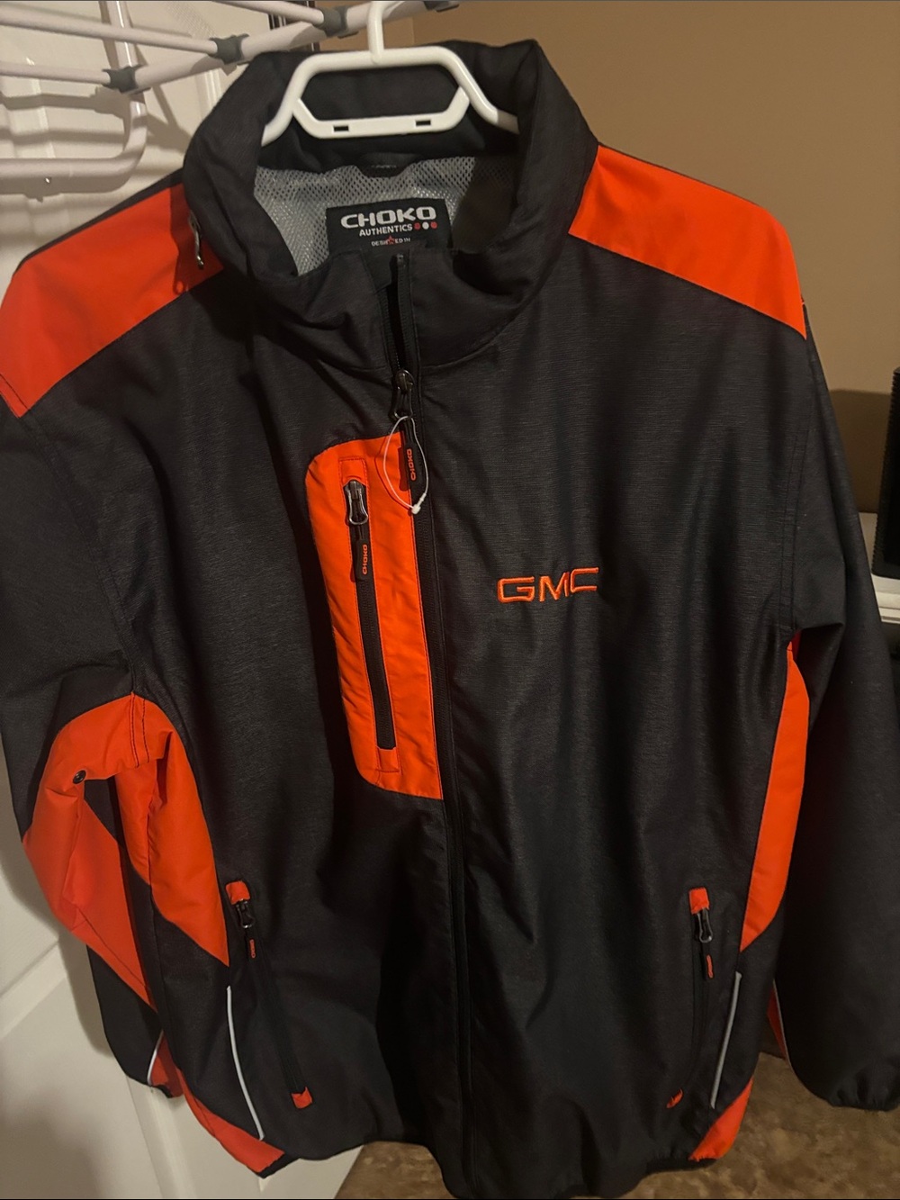 CHOKO GMC Men's Black and Orange Performance Jacket